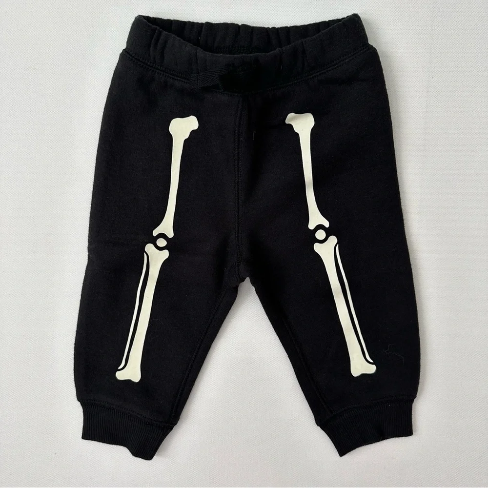 Jumping Beans Halloween Skeleton Sweatsuit Size 6 Months